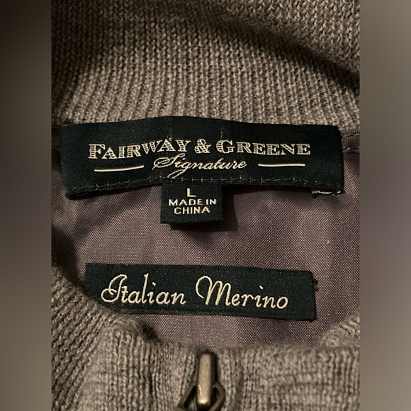 Fairway & Greene Signature Italian Merino Wool Sweater. Size Large. - Picture 3 of 6